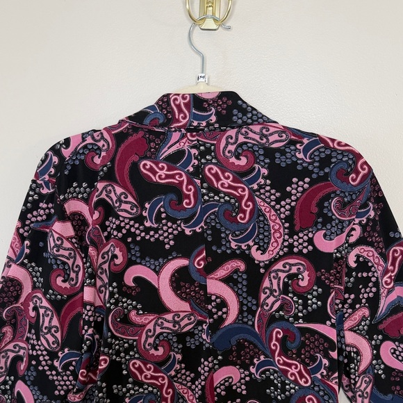 Lane Bryant Colorful Purple Stretch Workwear Top Size 18/20 - Picture 13 of 15